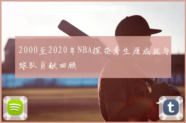 2000至2020年NBA探花秀生涯成就与球队贡献回顾
