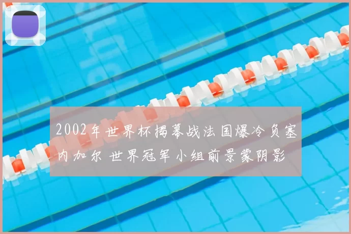 2002年世界杯揭幕战法国爆冷负塞内加尔 世界冠军小组前景蒙阴影